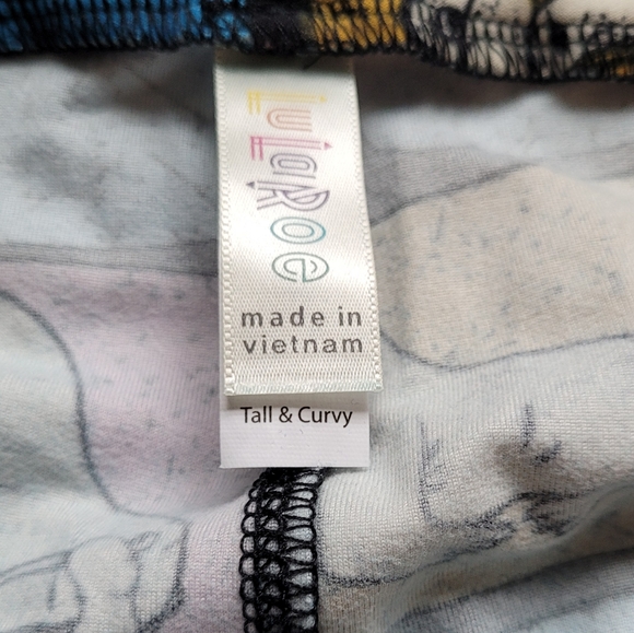 LuLaRoe Tall & Curvy Walrus Leggings Excellent! - Picture 4 of 6
